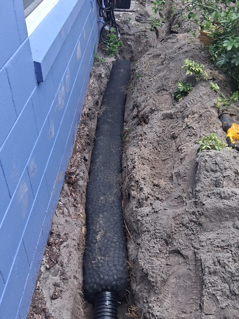 PMH Services drainage installation in progress