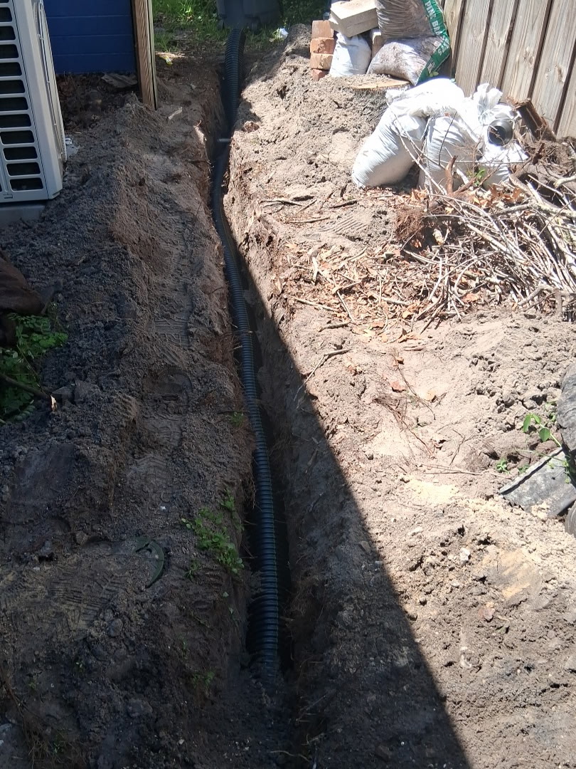 PMH Services drainage installation in progress