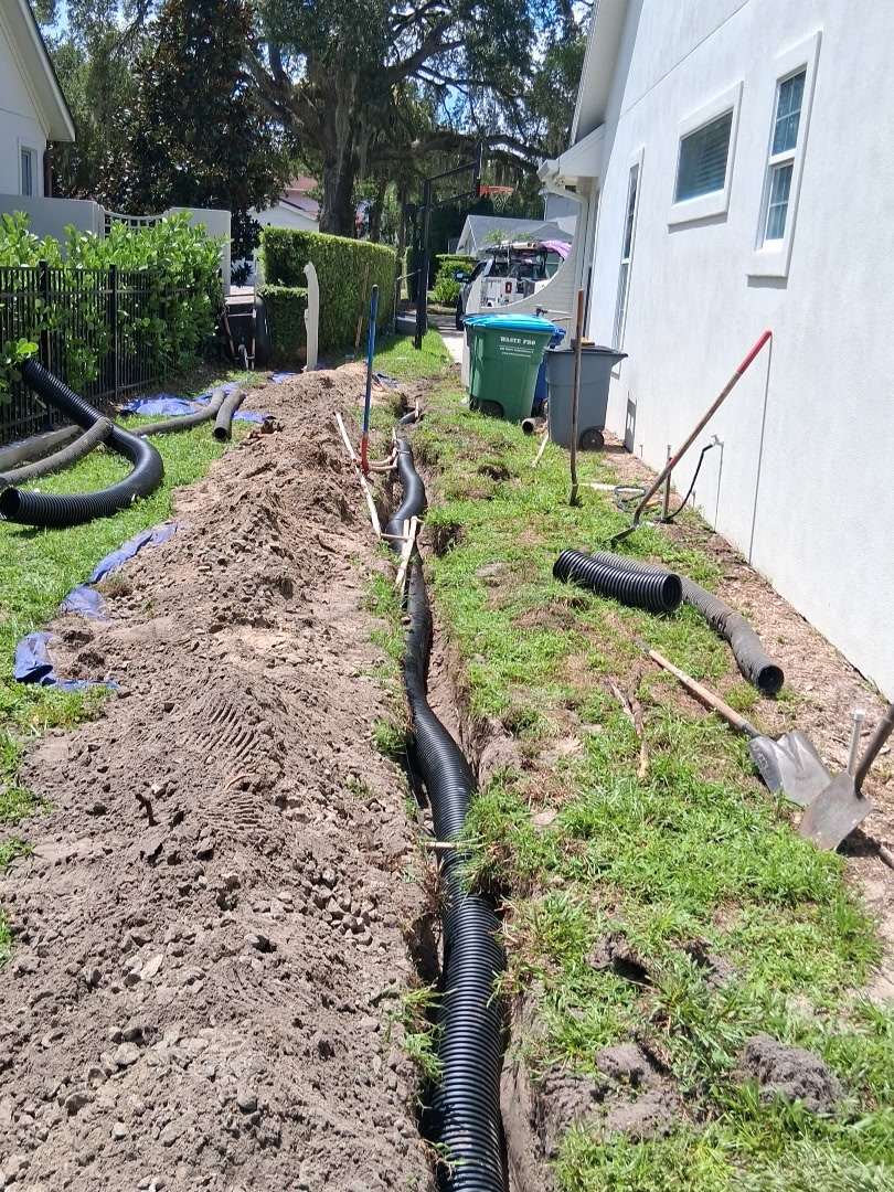 PMH Services drainage installation in progress